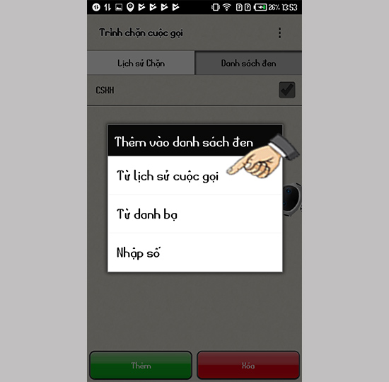 Thêm số từ các danh sách